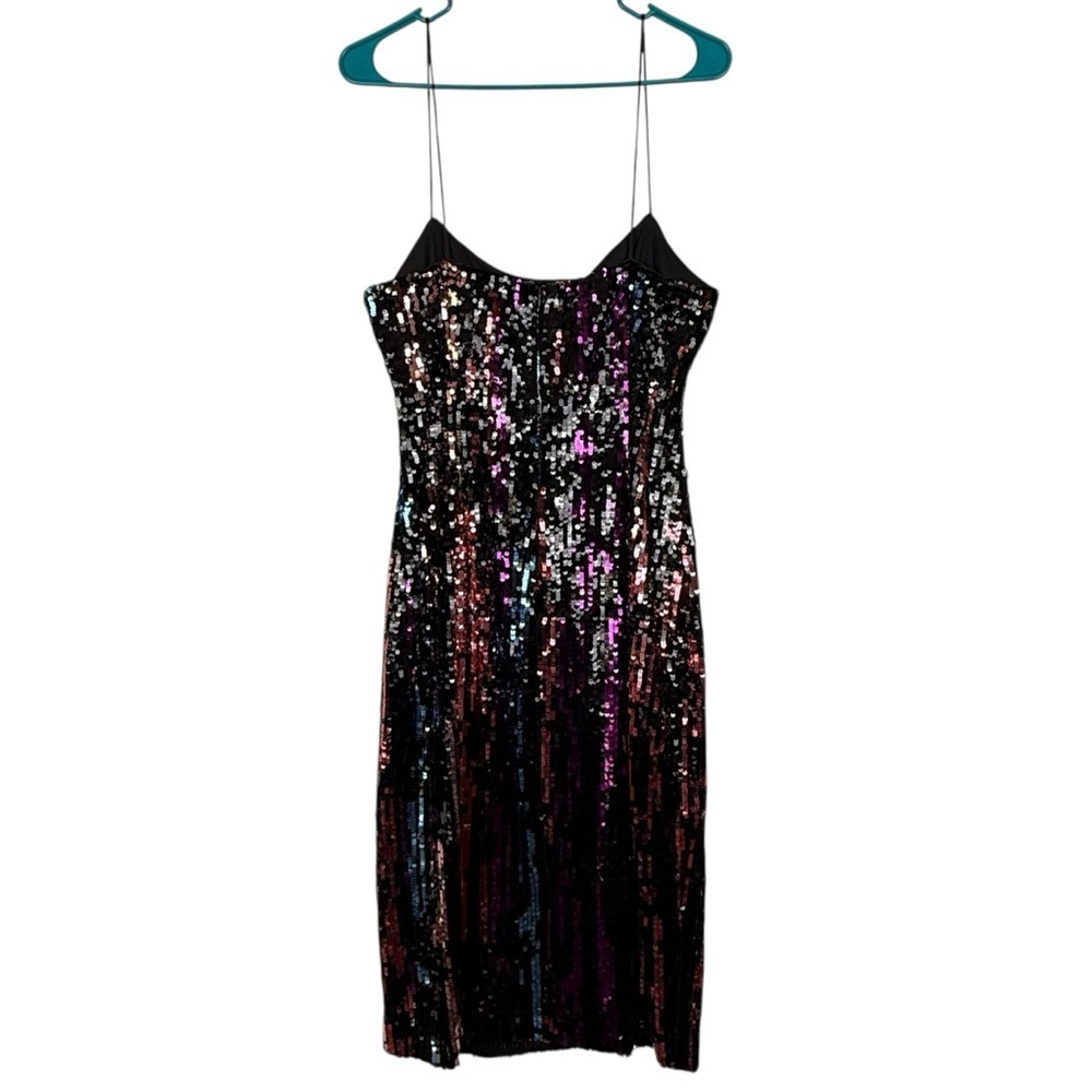 Badgley Mischka Multicolor Sequin Prom Dress - Prom! - Picture 6 of 12